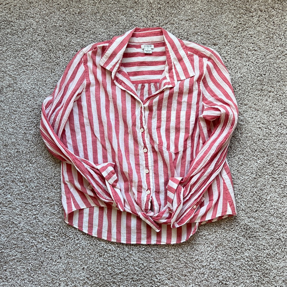J. Crew Gauzy Button Down Shirt